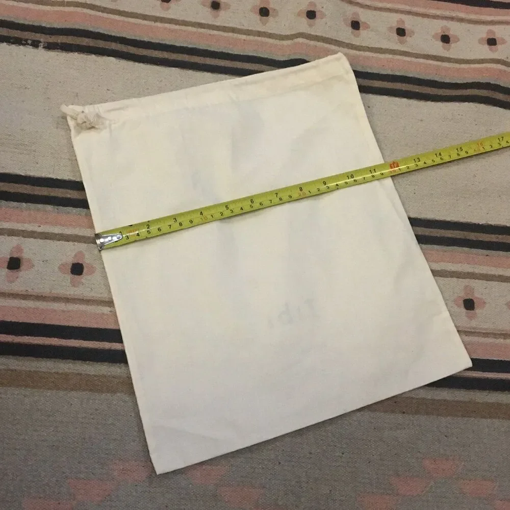 Tibi cream drawstring Dustbag 11” x 13” Garment bag New - never used